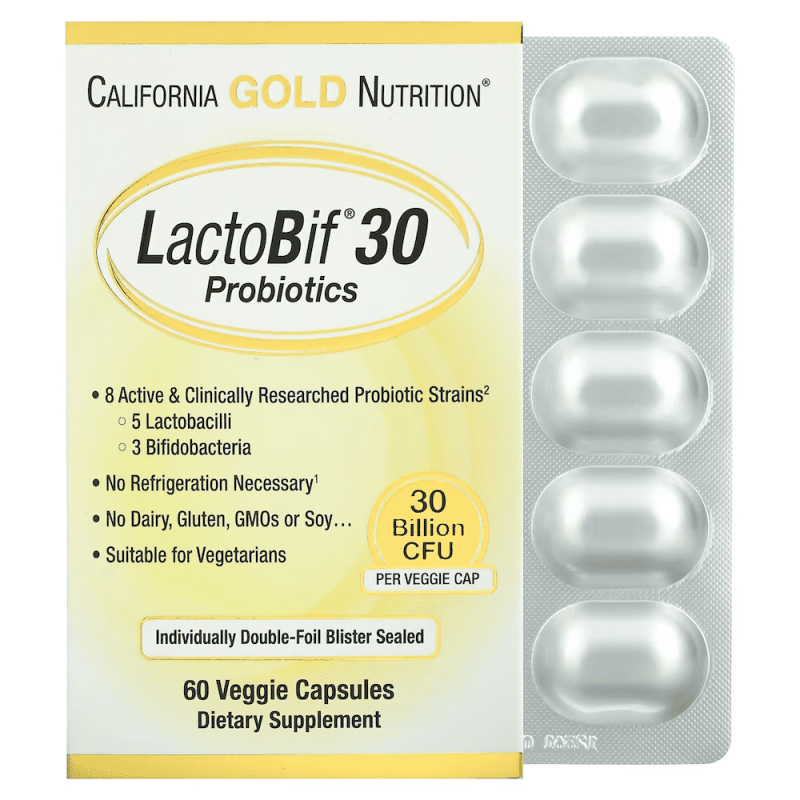 Пробиотики LactoBif [California Gold Nutrition] 60 капсул